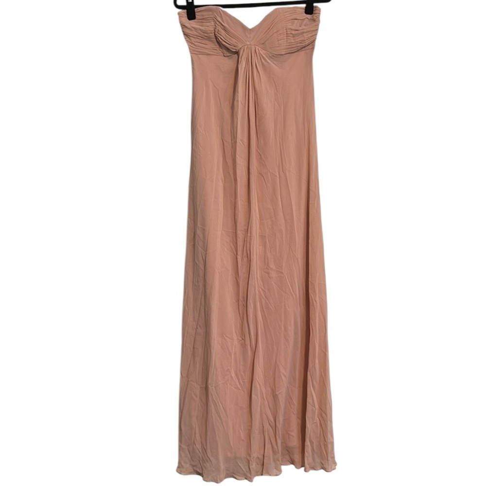 Guess by Marciano Blush Pink Flowy Strapless Gown (missing the removable straps)
